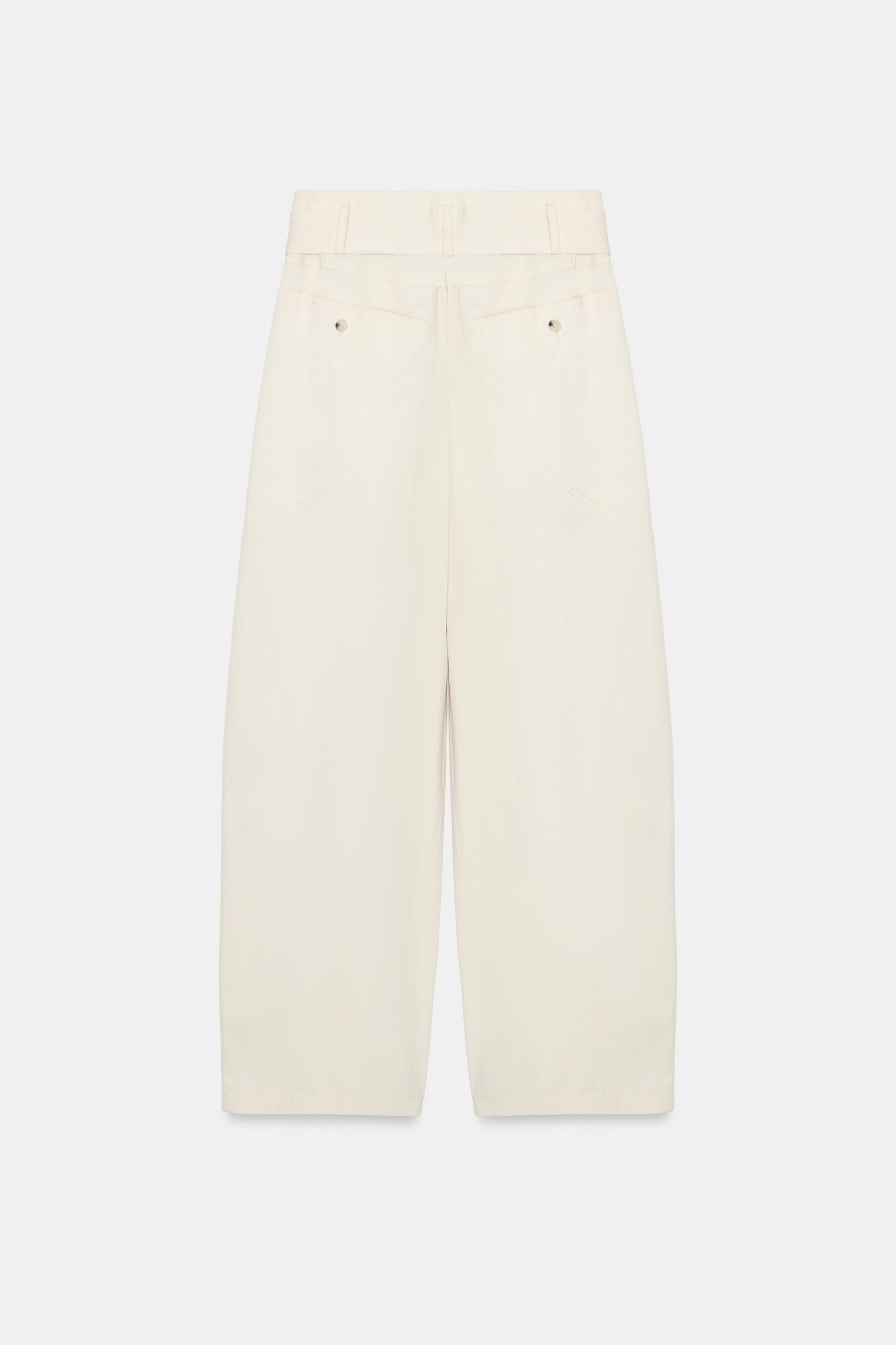 BELTED BAGGY PANTS