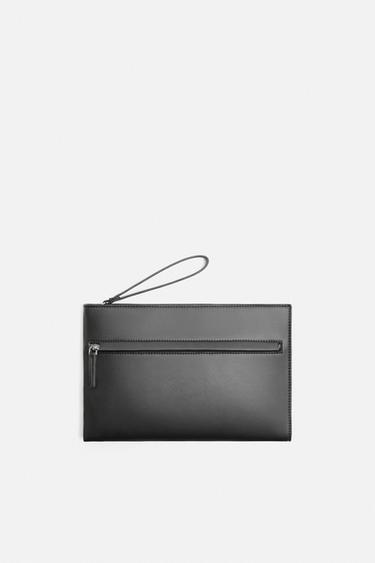 PLAIN CLUTCH - Black by Zara