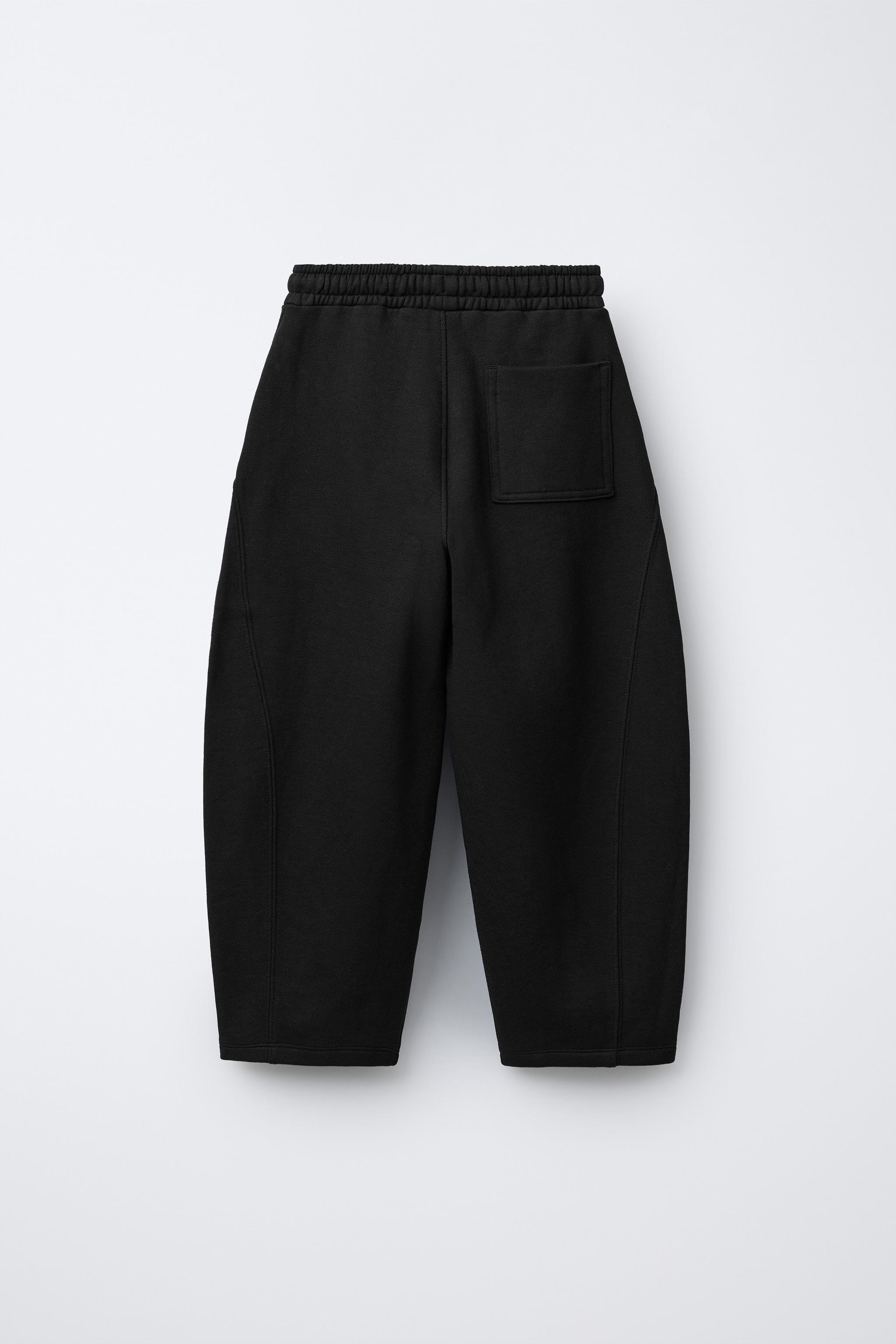 BARREL PLUSH PANTS WITH LABEL