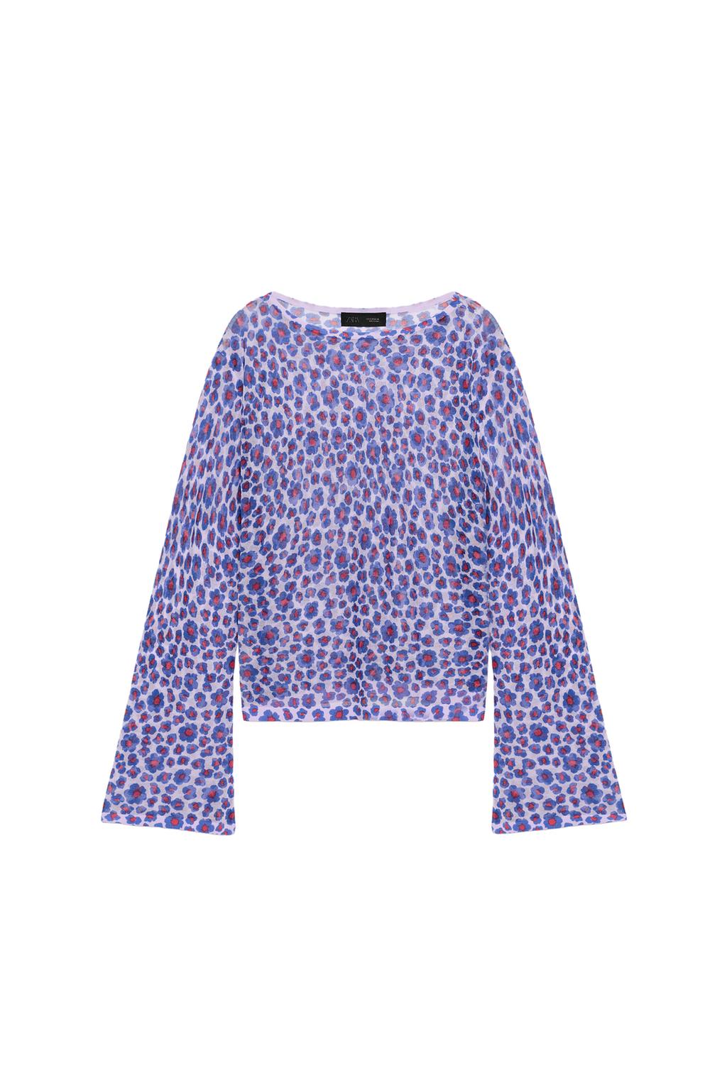 FINE KNIT FLORAL TOP - image 3