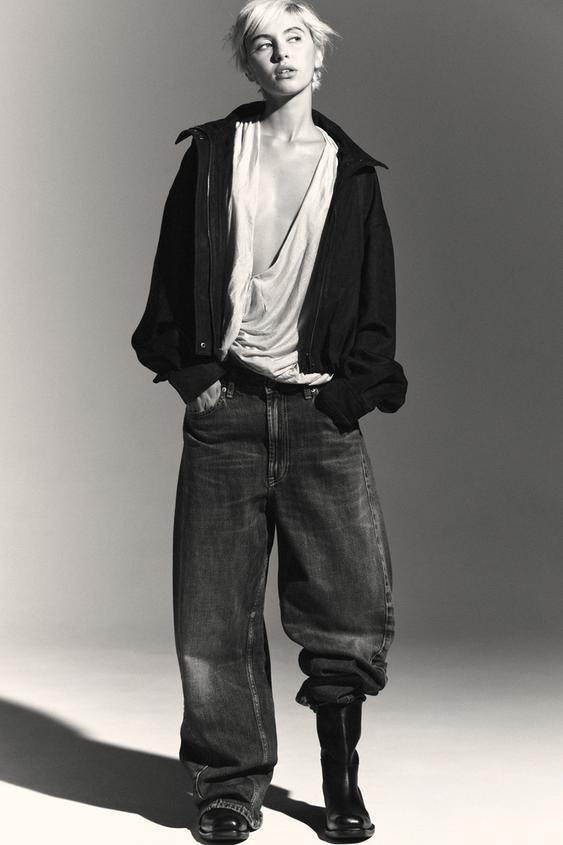 JEAN TRF BAGGY BALLON TAILLE MI-HAUTE