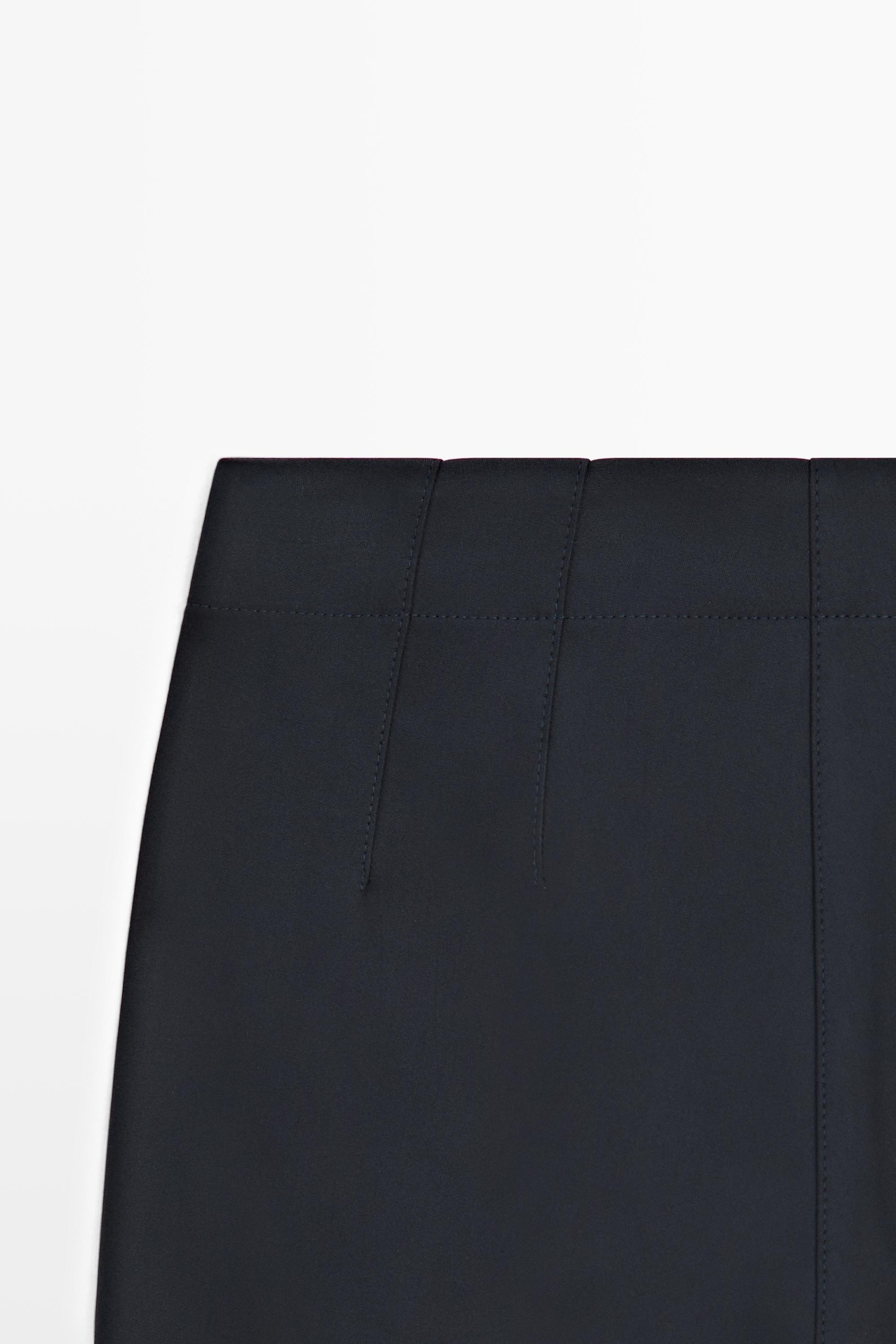 Technical cotton blend trousers
