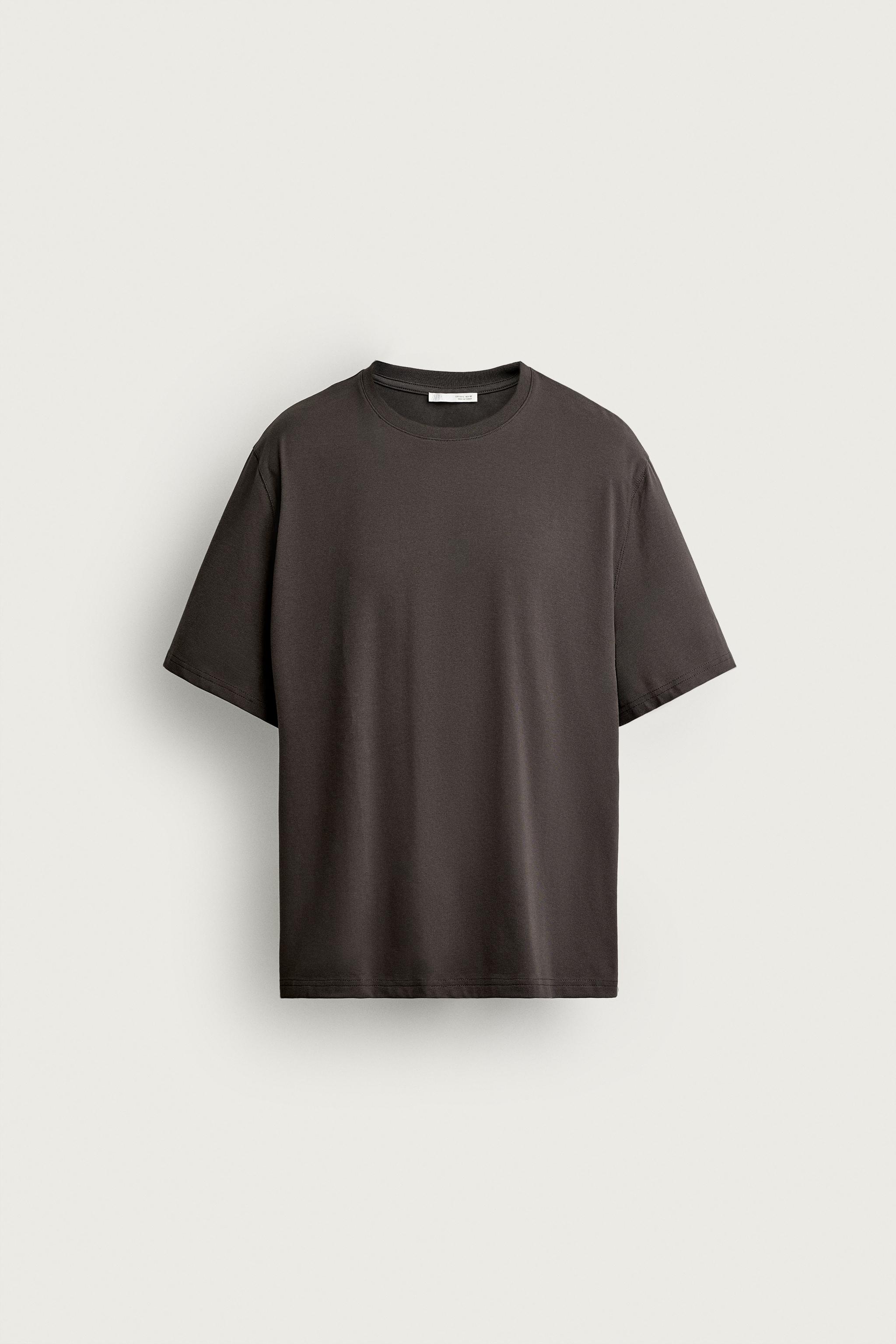 RELAXED FIT INTERLOCK T-SHIRT /04 — Brown