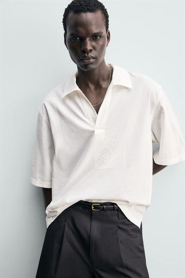 POLO BRODÉ FRUITS - Blanc de Zara - Image 4