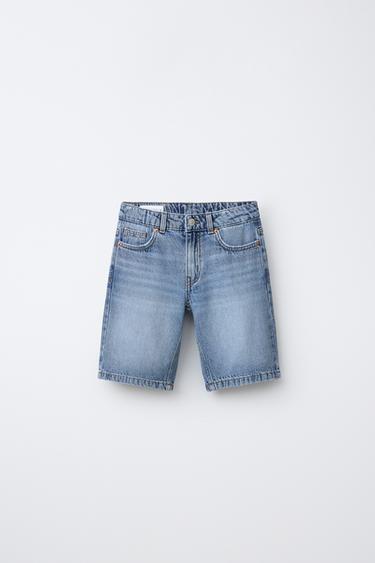 BERMUDA DENIM STRAIGHT - Azul de Zara - Imagen 0