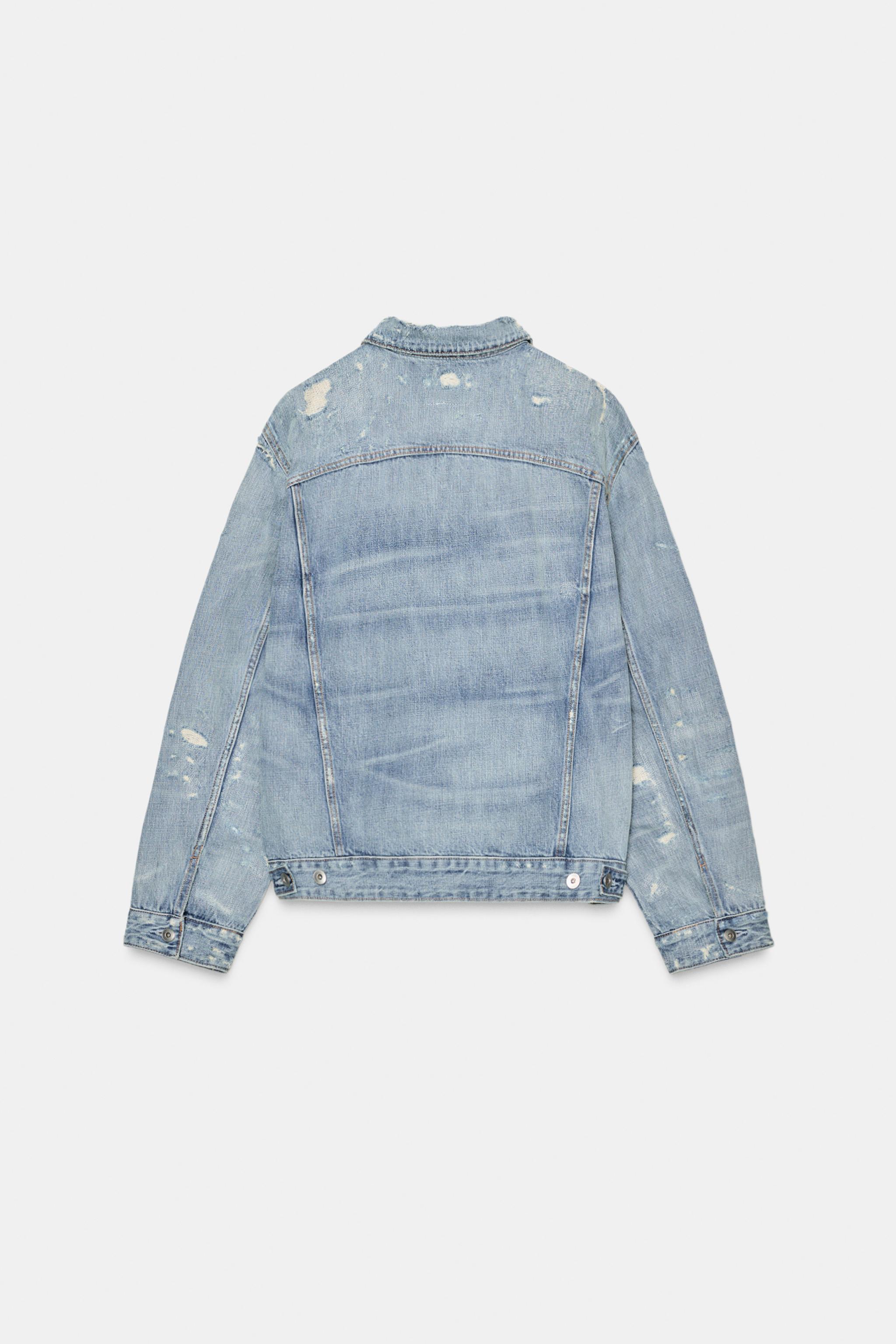 RIPPED TRF DENIM JACKET