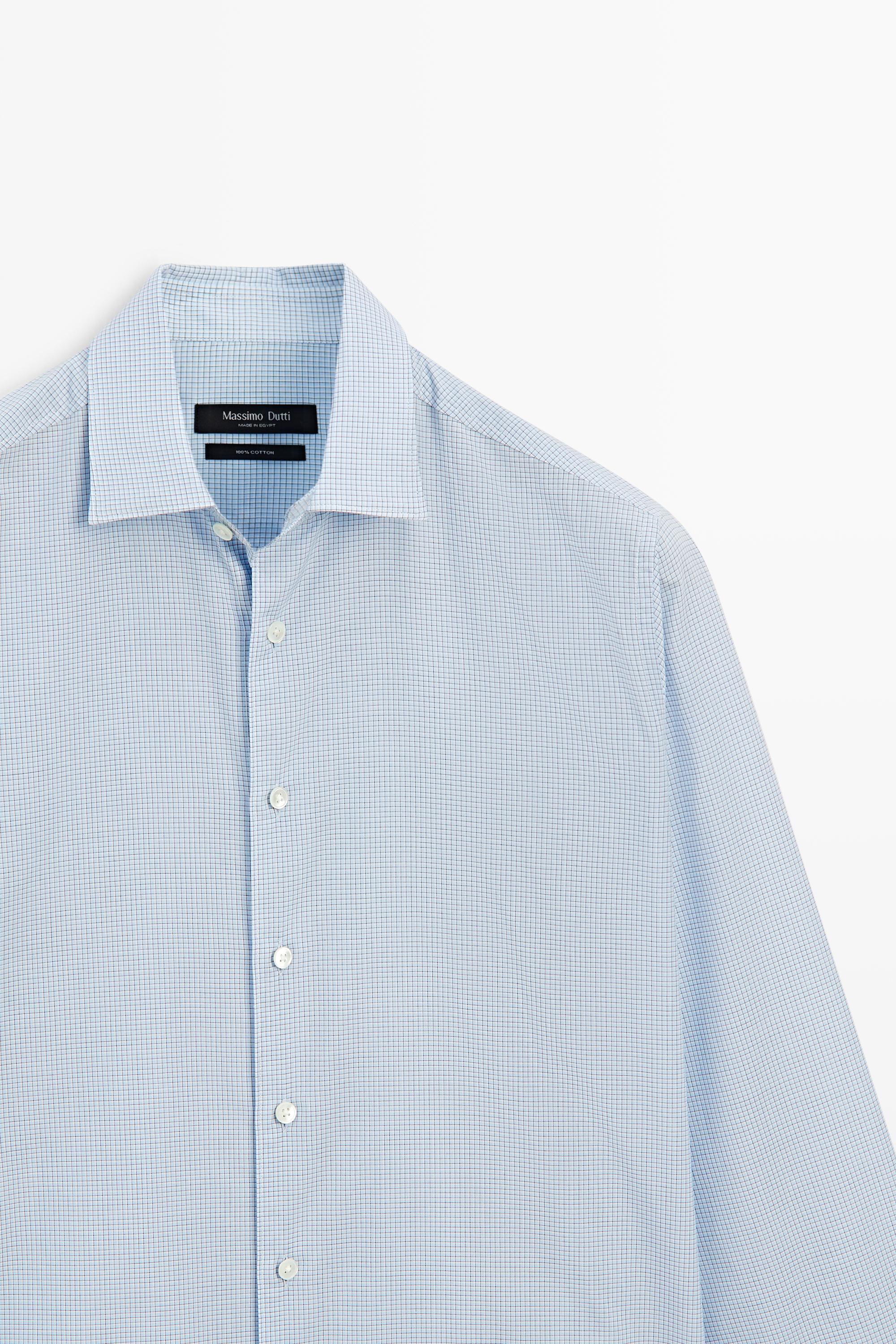100% cotton regular fit gingham check shirt