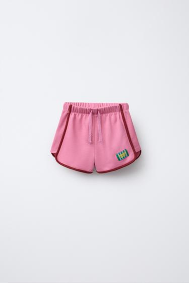 Zara LABEL MIXED SHORTS - Pink