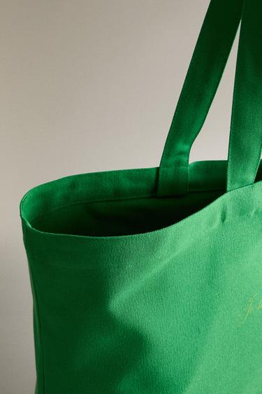 GRAND SAC VERT RUE DU BAC - Vert clair de Zara - Image 5