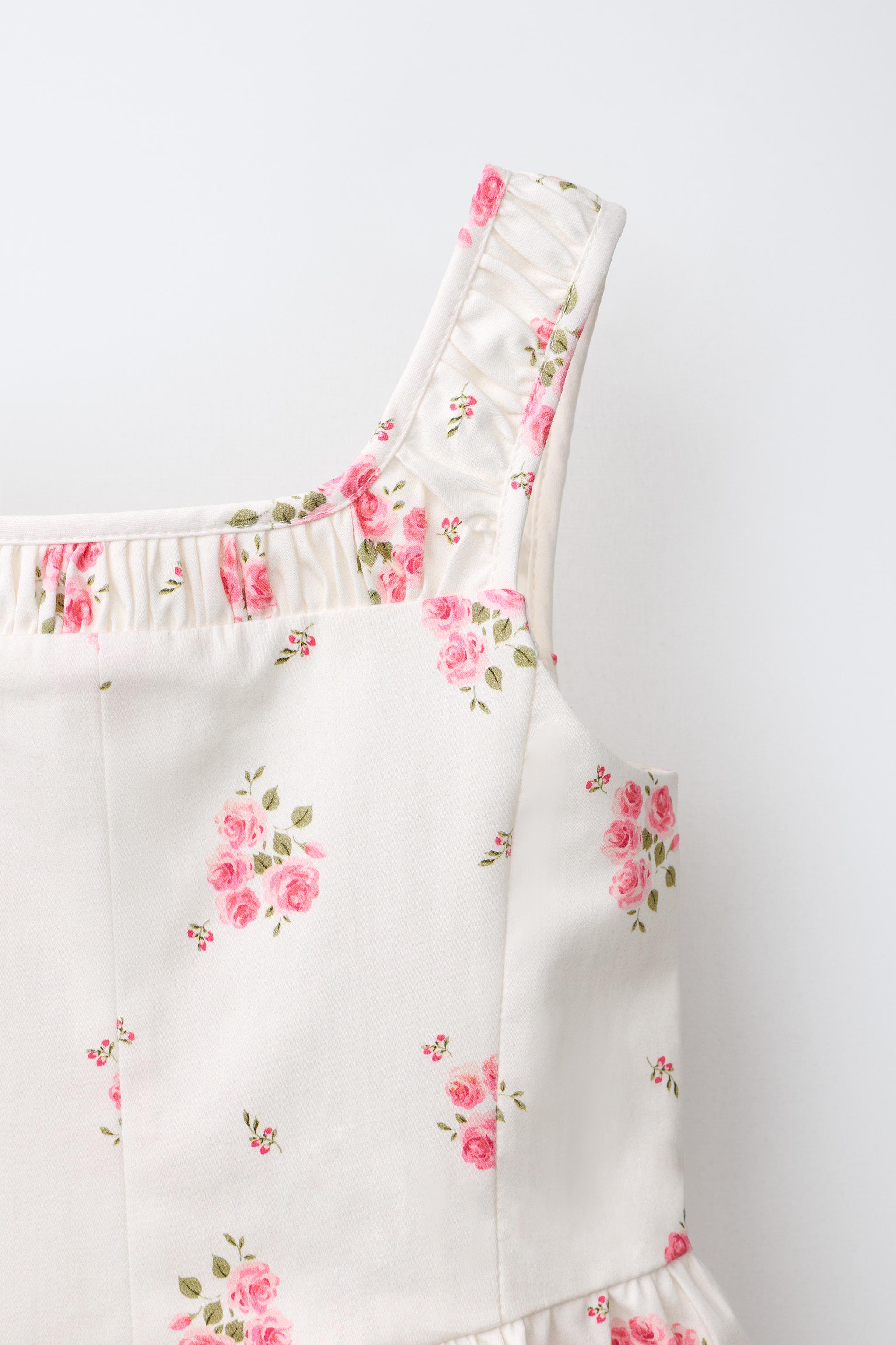SHORT FLORAL PRINT JUMPSUIT