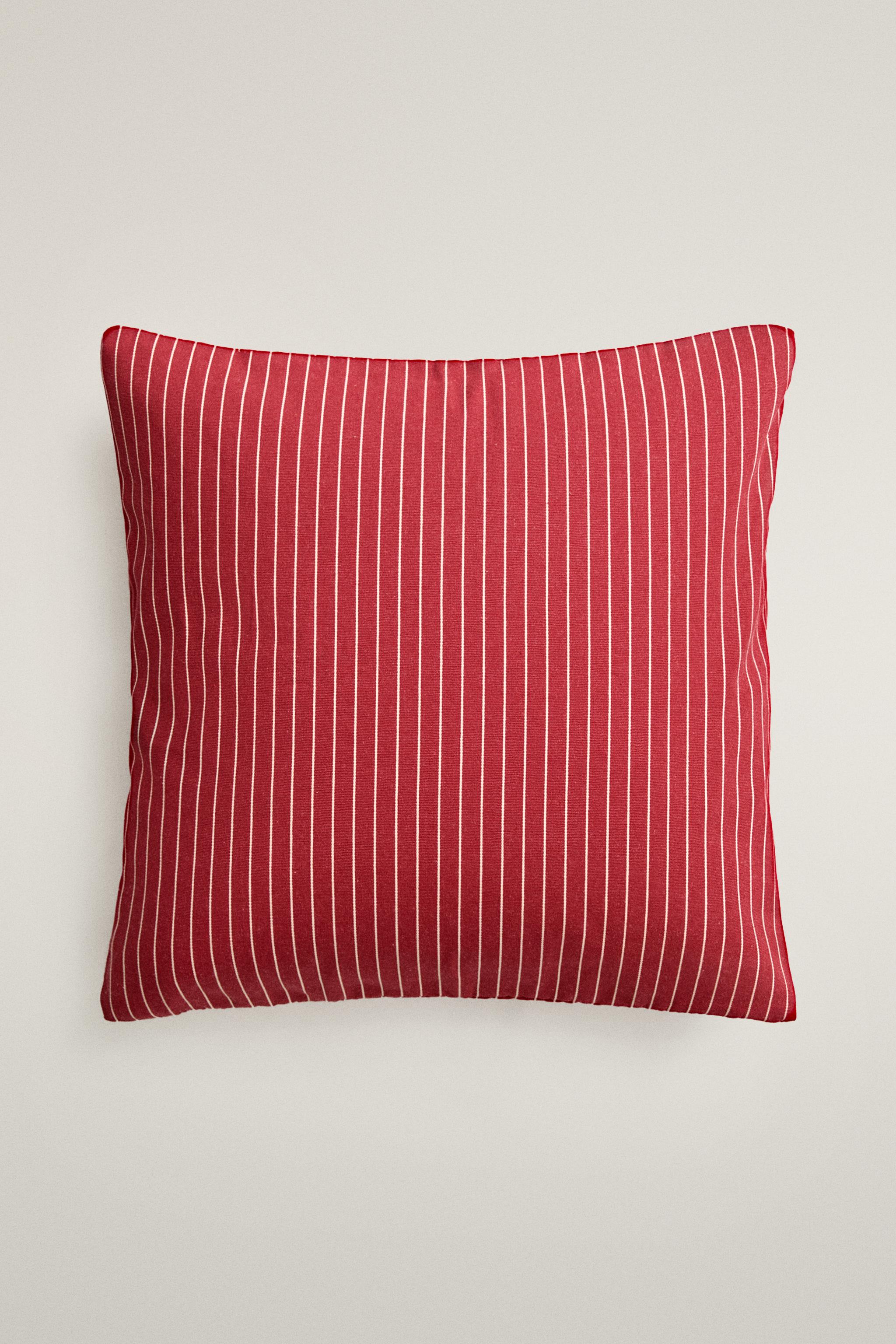 Zara STRIPED COTTON THROW PILLOW COVER KATHARINE POLE