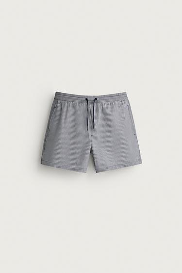 BANYADOR MITJÀ SEERSUCKER - Marí de Zara