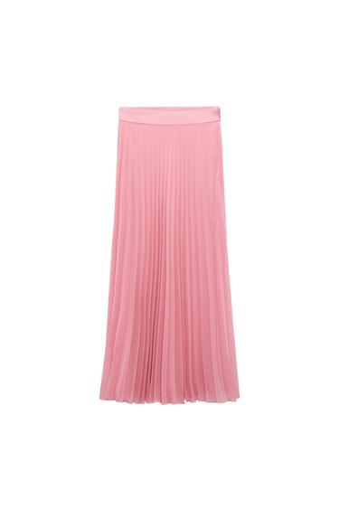 PLEATED MIDI SKIRT