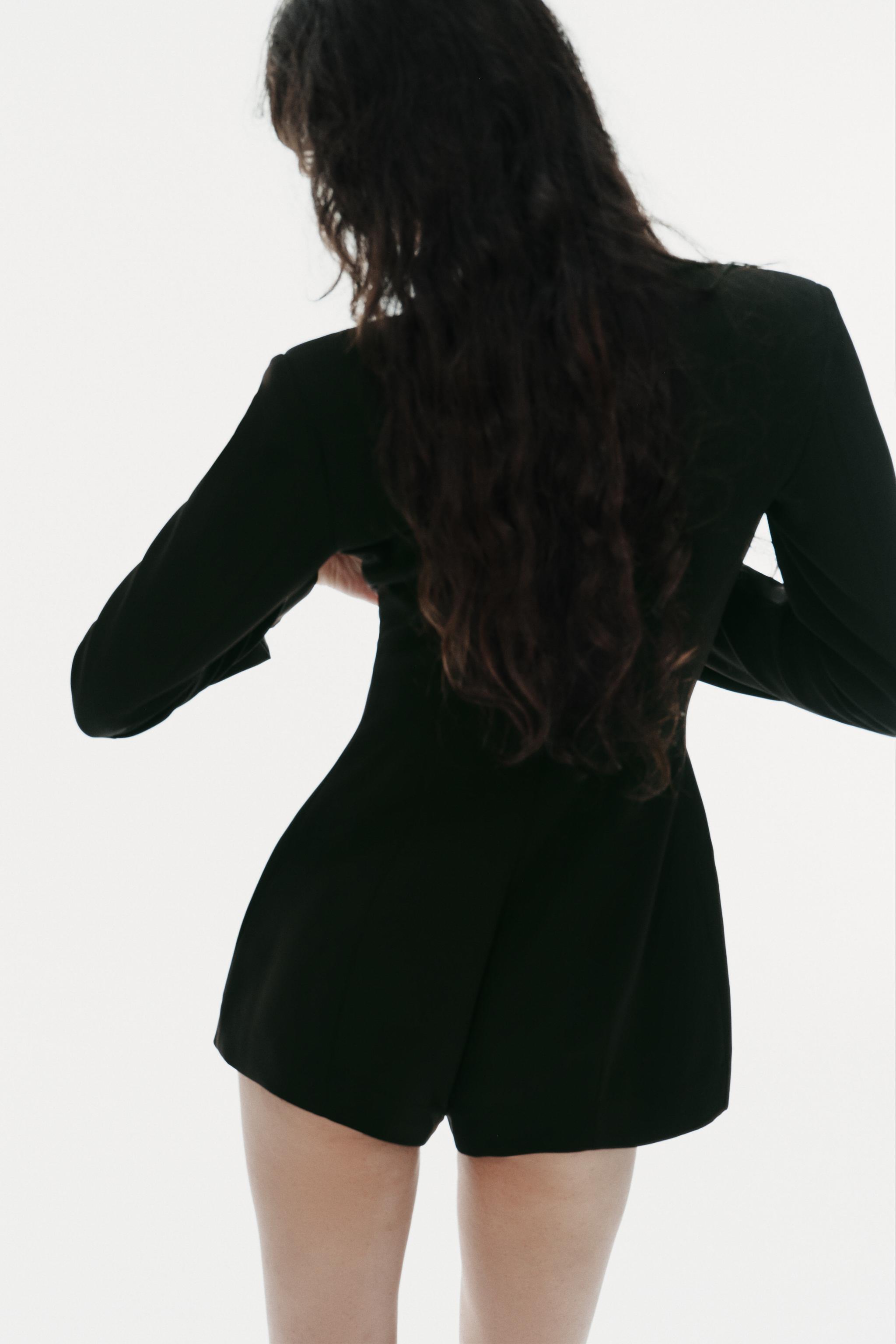 Женские комбинезоны Zara SHOULDER PAD ROMPER — фото 4
