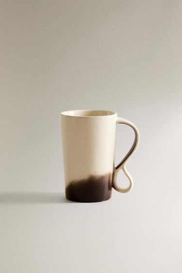 OMBRÉ STONEWARE MUG X COLLAGERIE - Brown / Ecru by Zara