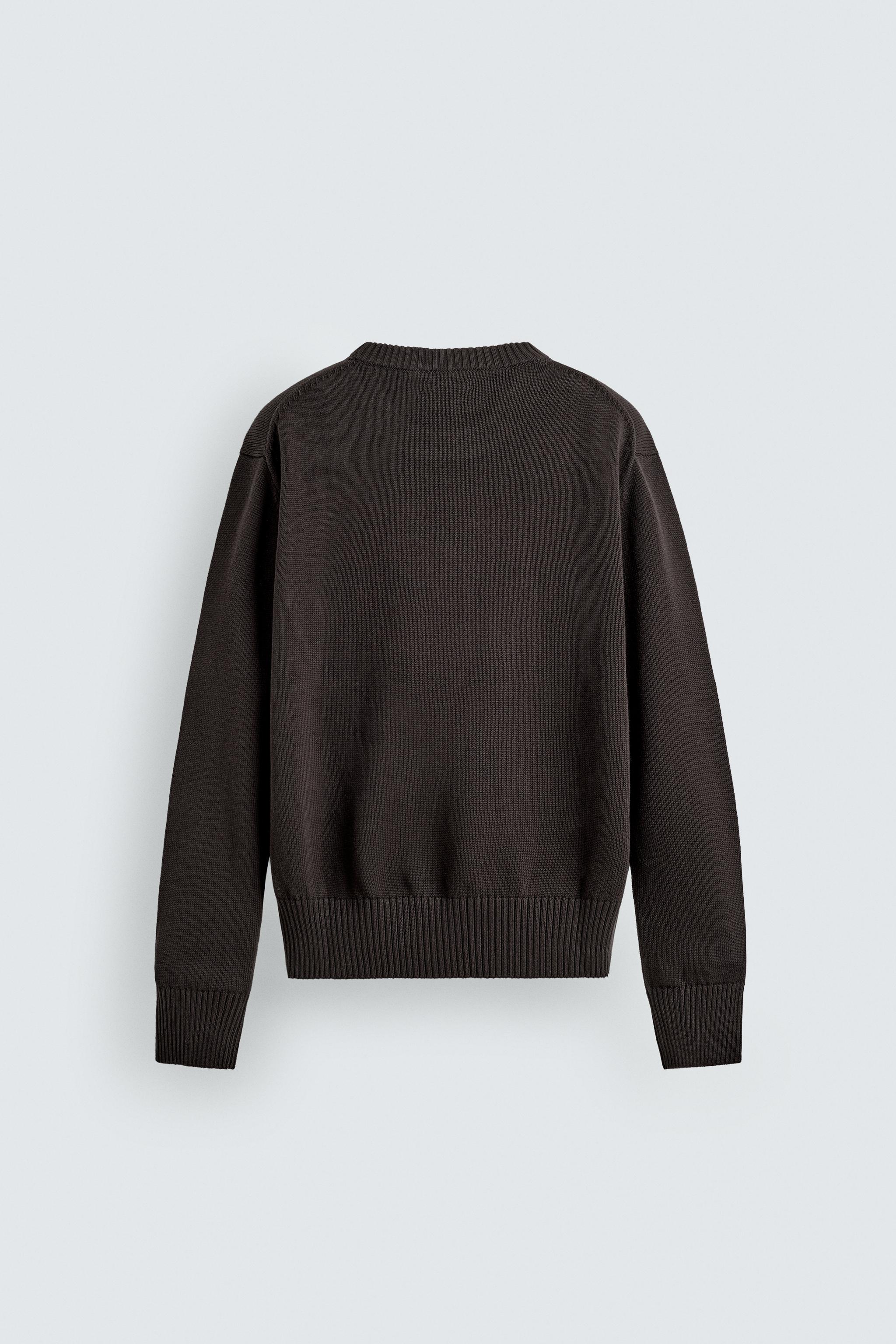 REGULAR FIT COTTON-LINEN JUMPER