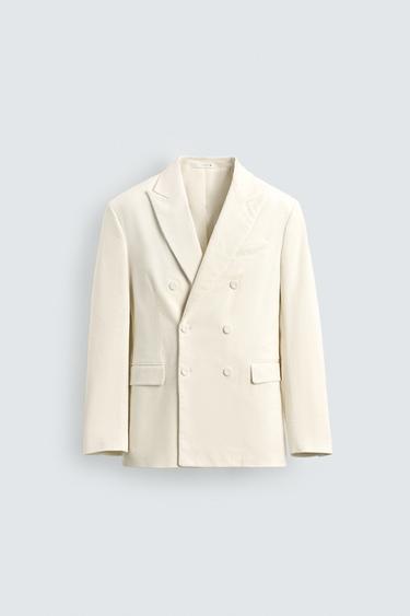 BLAZER CRUZADA PANA - Crudo de Zara