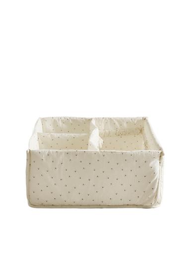 ОРГАНАЙЗЕР ЗА БЕБЕШКИ ДРЕХИ С ЦВЕТЯ - Зелен от Zara