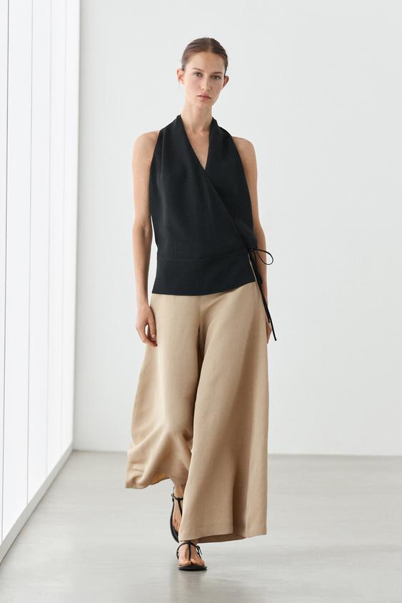 Wide-leg voluminous trousers from Zara - $290