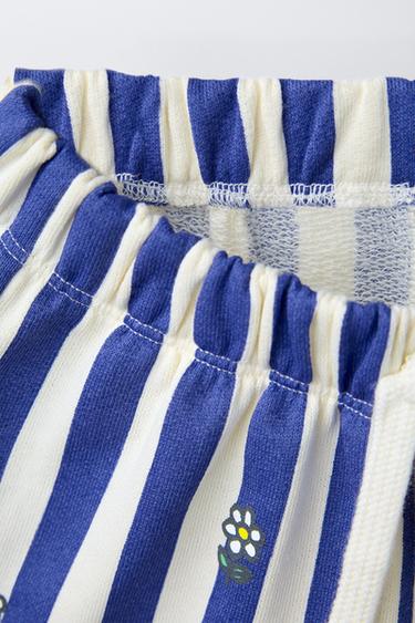 STRIPED MIFFY™ MERCIS BV © PLUSH BERMUDA SHORTS - Blue/White by Zara - Image 2