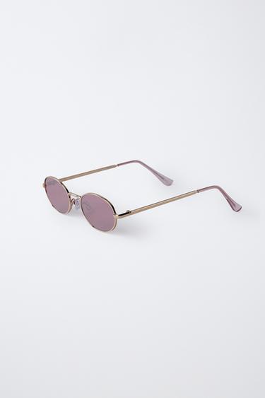 METAL SUNGLASSES - Golden by Zara - Image 1