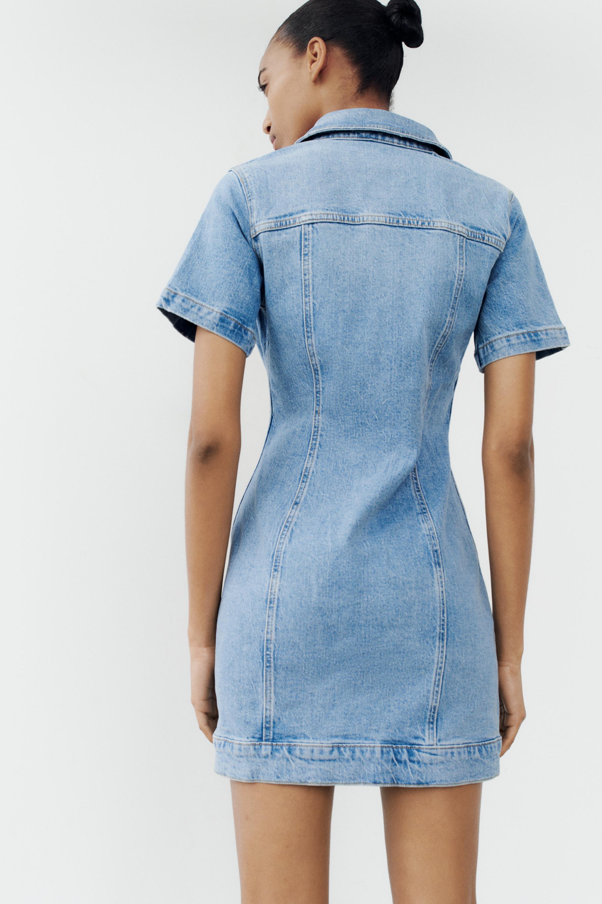 Zara z1975 shops denim dress