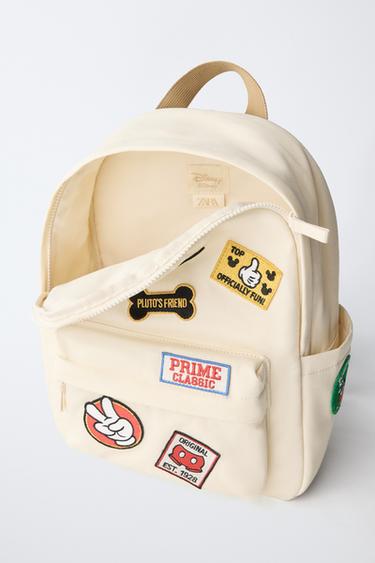 MICKEY MOUSE © DISNEY PATCH BACKPACK - Ecru White by Zara - Image 3