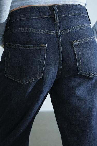 JEAN ZW COLLECTION THE SPLIT SEAM DROIT TAILLE BASSE - Bleu de Zara - Image 5