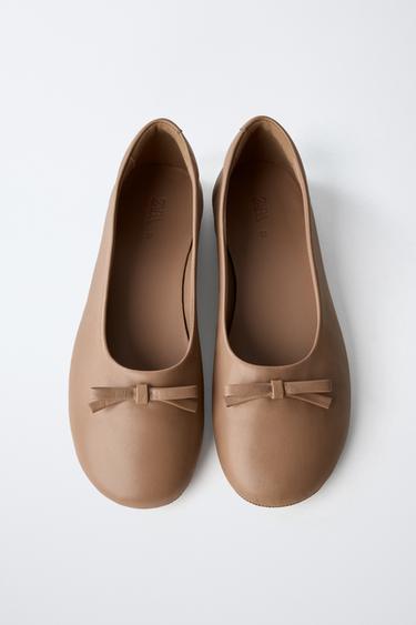 BALLERINES EN CUIR ÉDITION LIMITÉE - Rose de Zara - Image 3