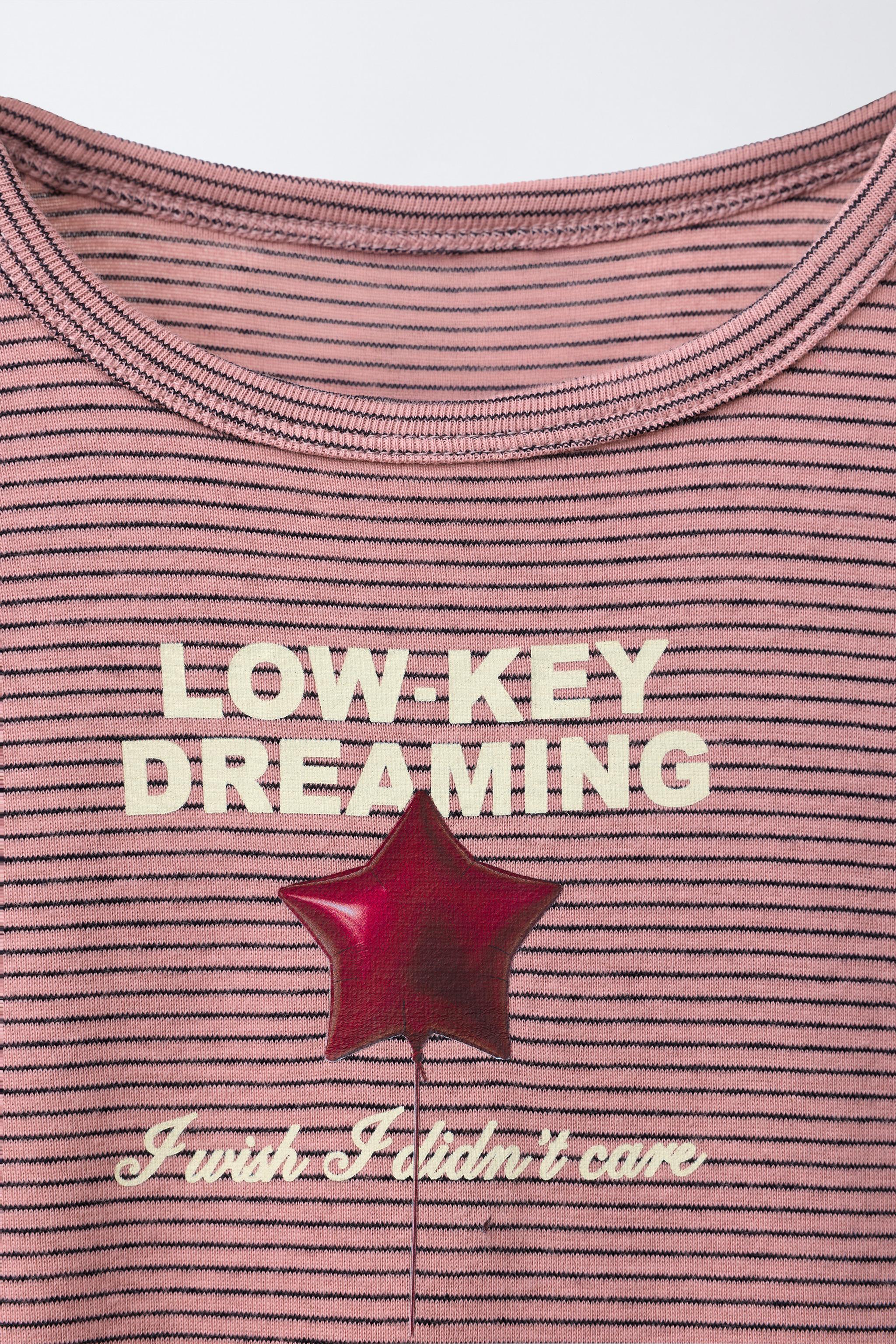 STRIPED PRINT T-SHIRT