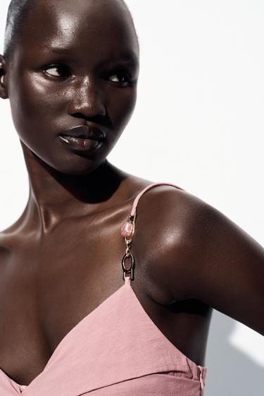 ROBE MI-LONGUE FOURNITURES - MARSALA de Zara - Image 3