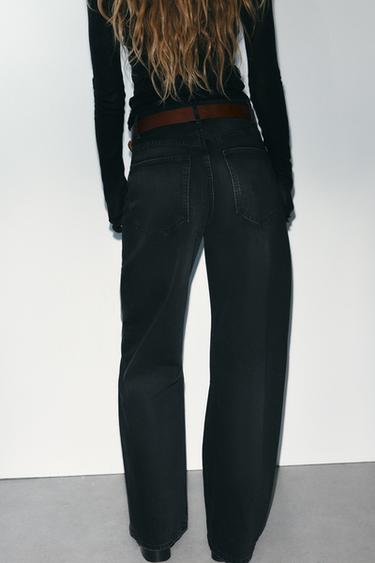 JEANS TRF EXTRA WIDE LEG TAILLE HAUTE - Noir de Zara - Image 5