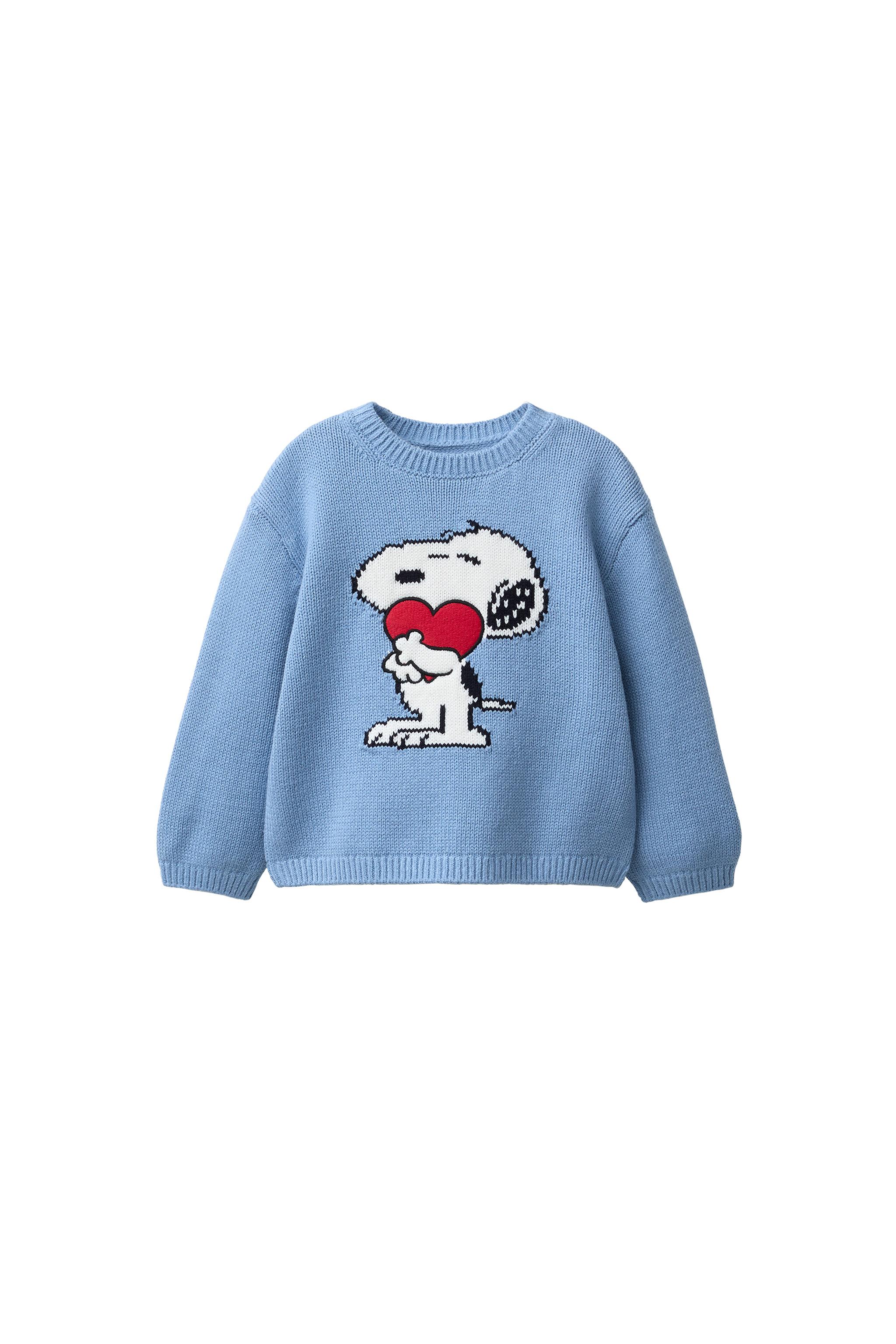 SNOOPY PEANUTS™ KNIT JUMPER - Light blue | ZARA Canada
