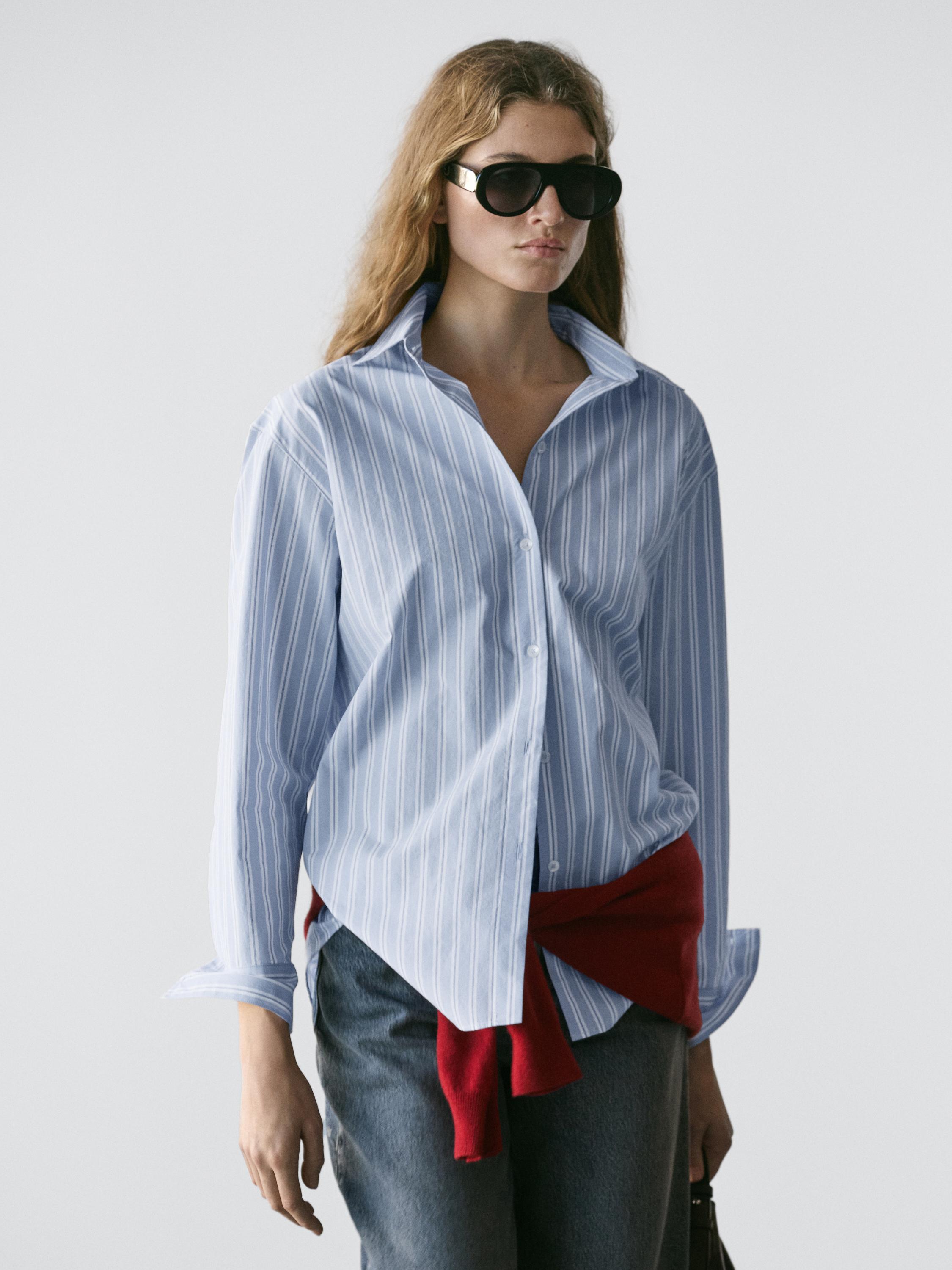 100% cotton striped shirt