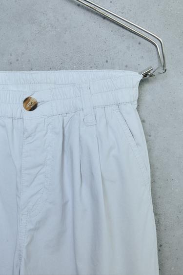 STORIESZ - PANTALON RELAXED POPELINE - Bleu ciel de Zara - Image 2