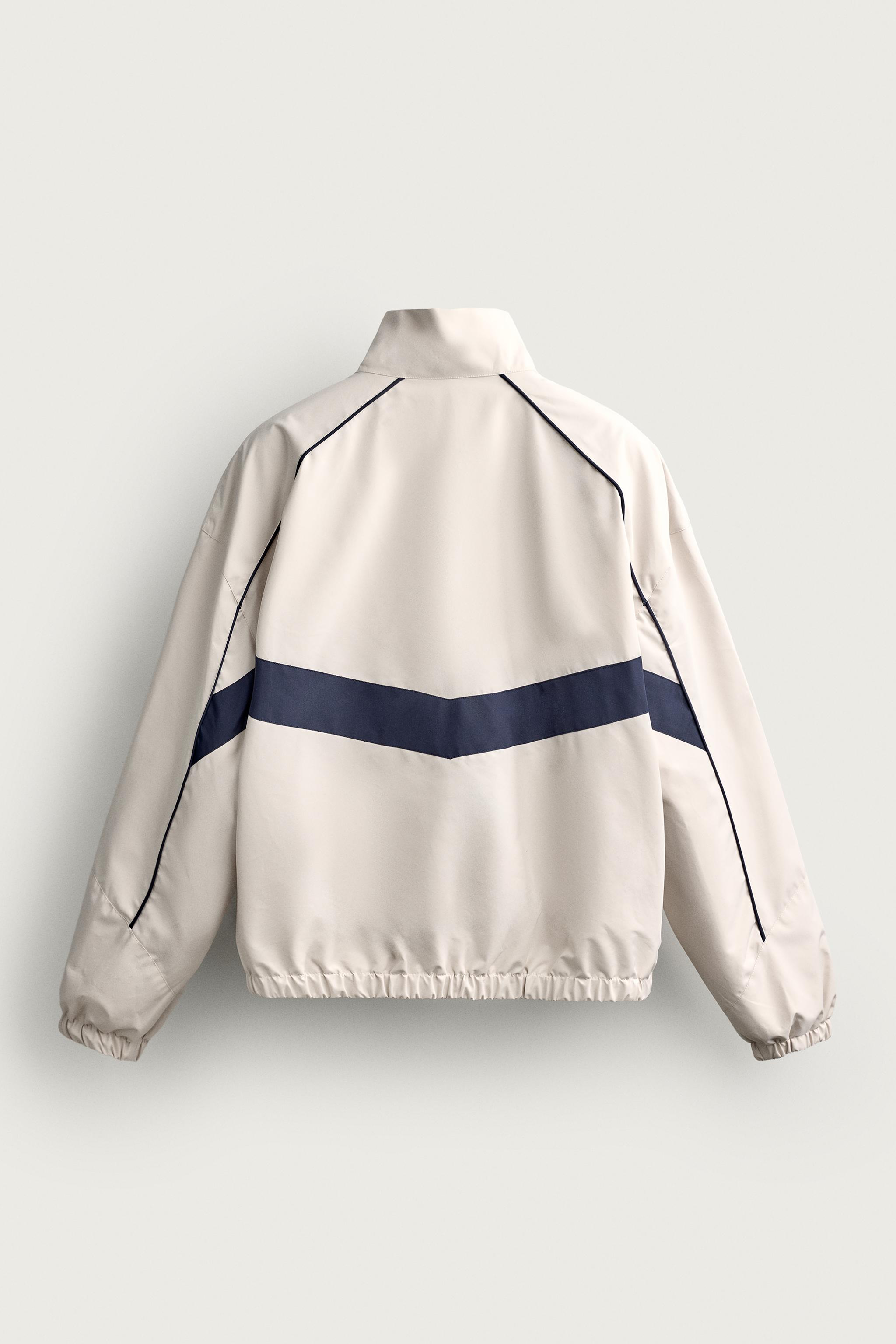Мужские куртки Zara WATER-REPELLENT CONTRAST TECHNICAL JACKET — фото 8