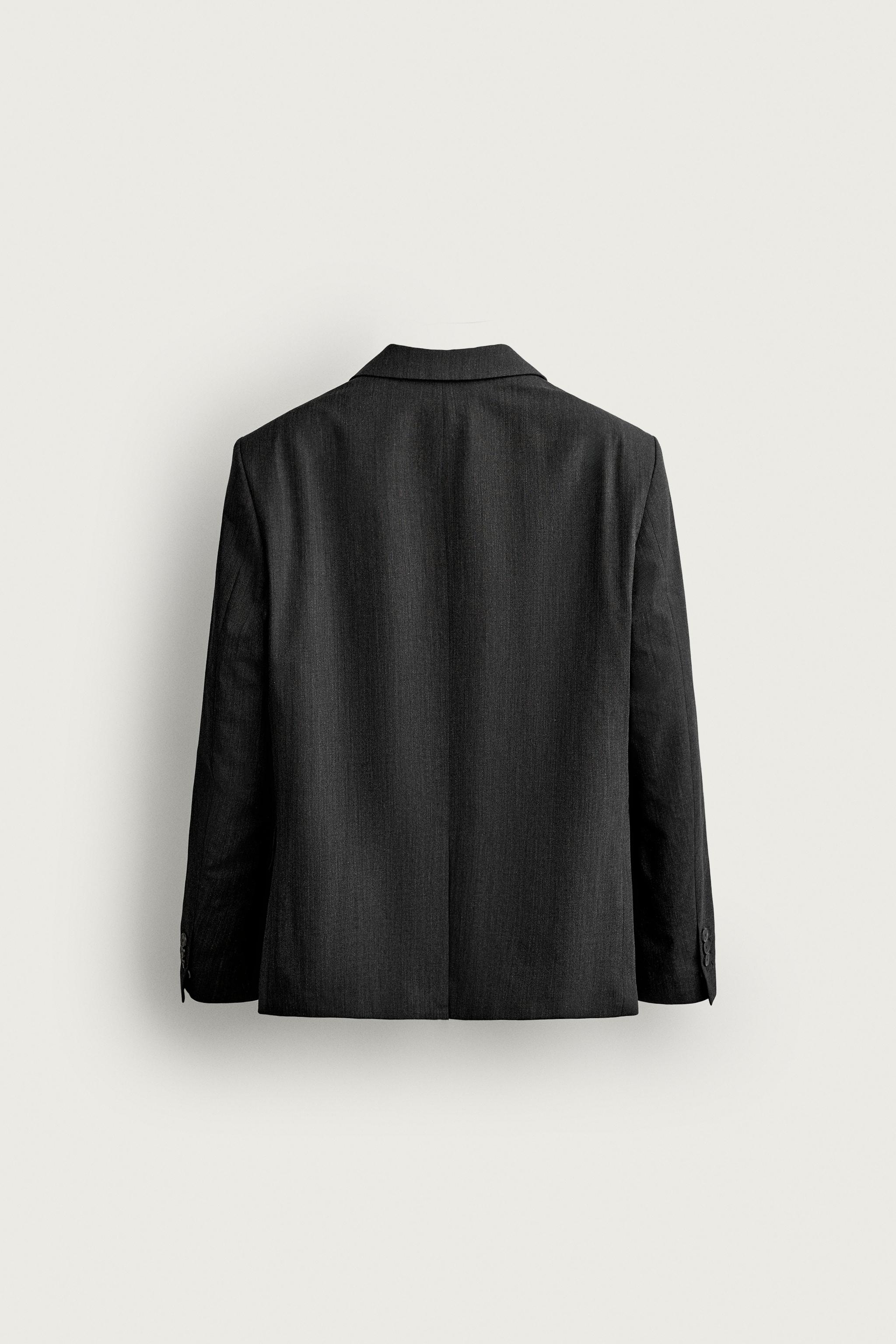 Zara YÜNLÜ REGULAR FIT BLAZER görsel 8