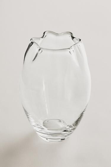 Zara WAVY VASE - Transparent