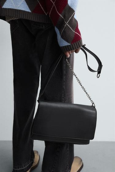 SAC BANDOULIÈRE CHAÎNE - Noir de Zara - Image 1