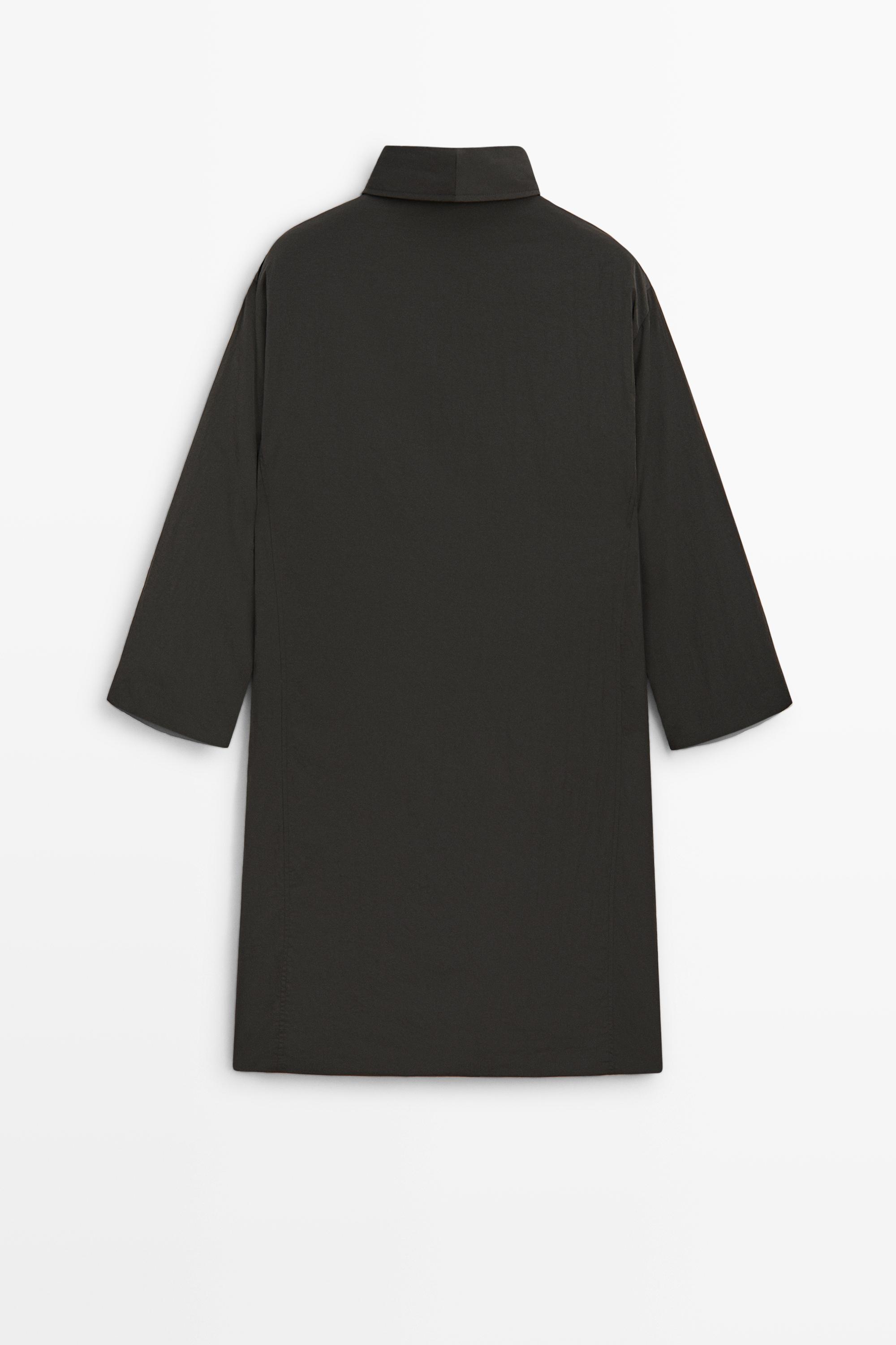 Long quilted parka - Black gold | ZARA United States