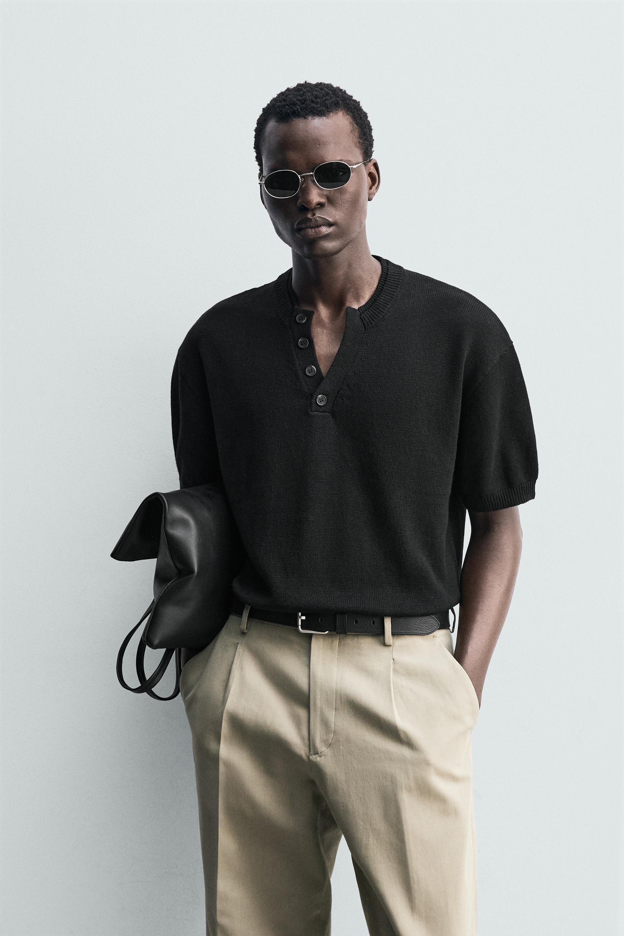 COTTON LINEN KNIT T-SHIRT