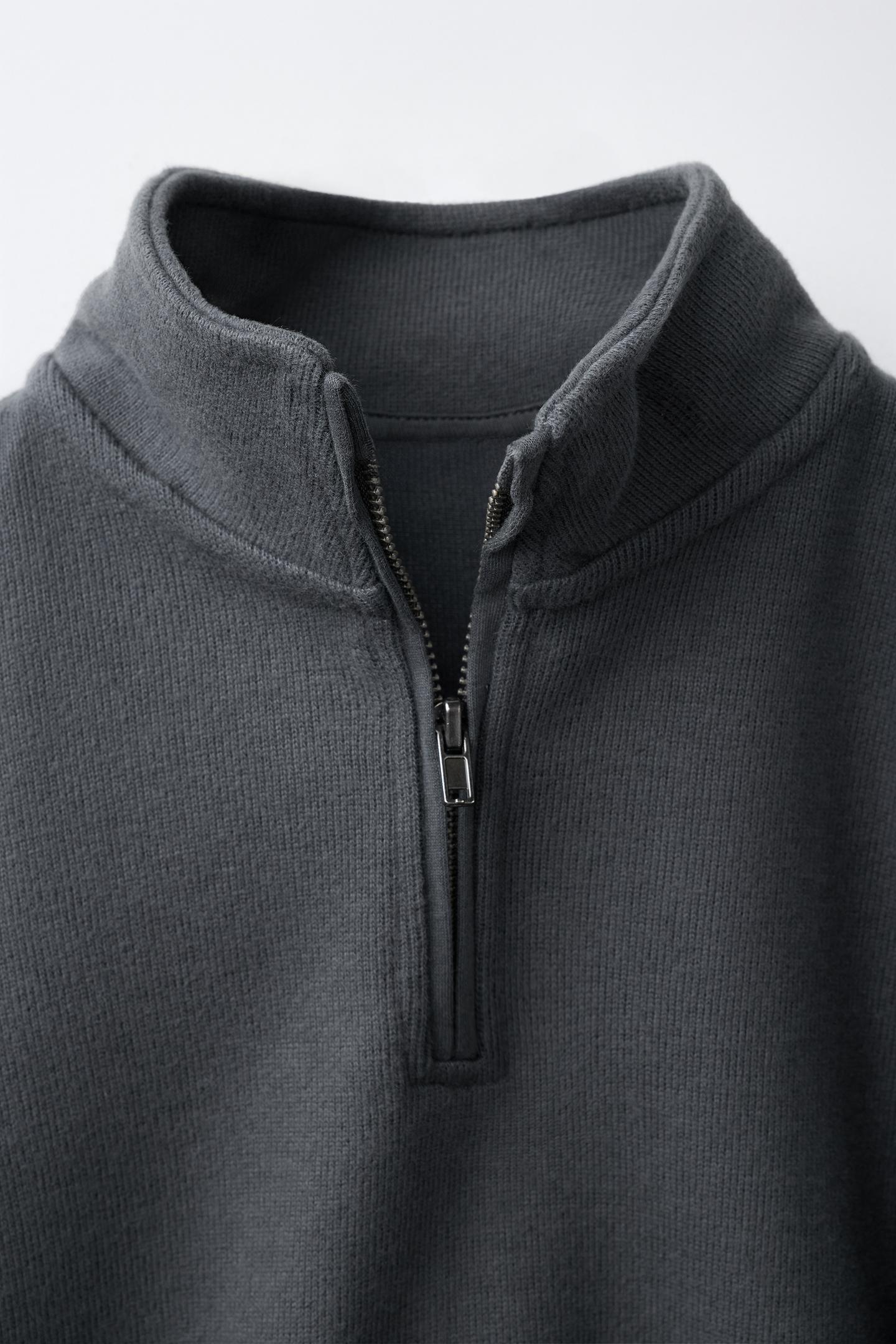 Детский комплект Zara Plain Sweatshirt and Jogger Pants Set, цвет: Антрацитовый серый — фото 3