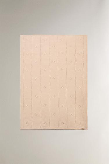 OPENWORK COTTON BABY BLANKET - Pink by Zara - Image 0