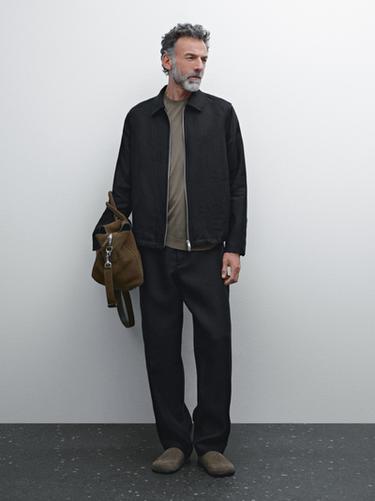 Zara 100% linen lightweight jacket - Deep blue - Image 0