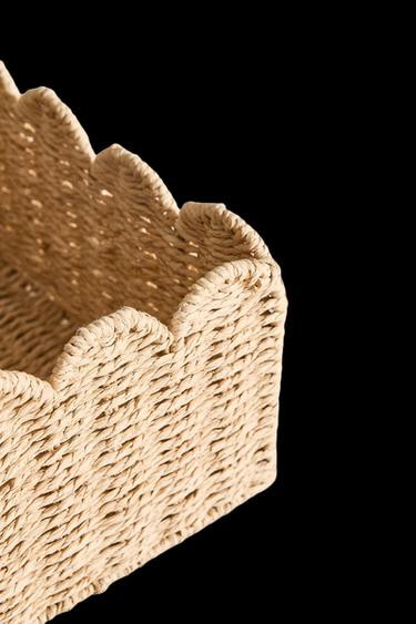 KLEINER WELLENKORB - Hellbeige von Zara