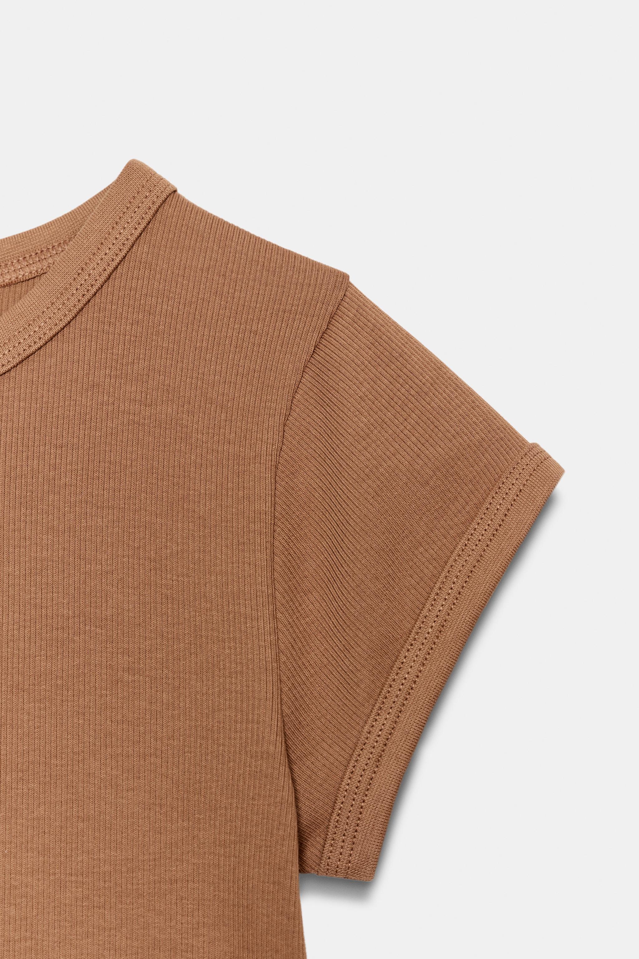 RIBBED SHORT SLEEVE T-SHIRT