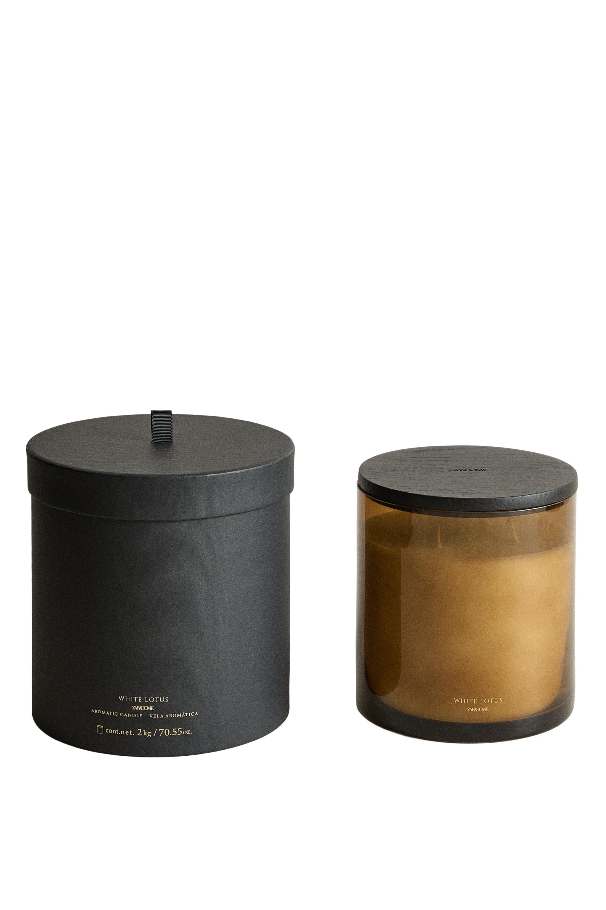 2 KG) WHITE LOTUS SCENTED CANDLE - Intense red | ZARA United States