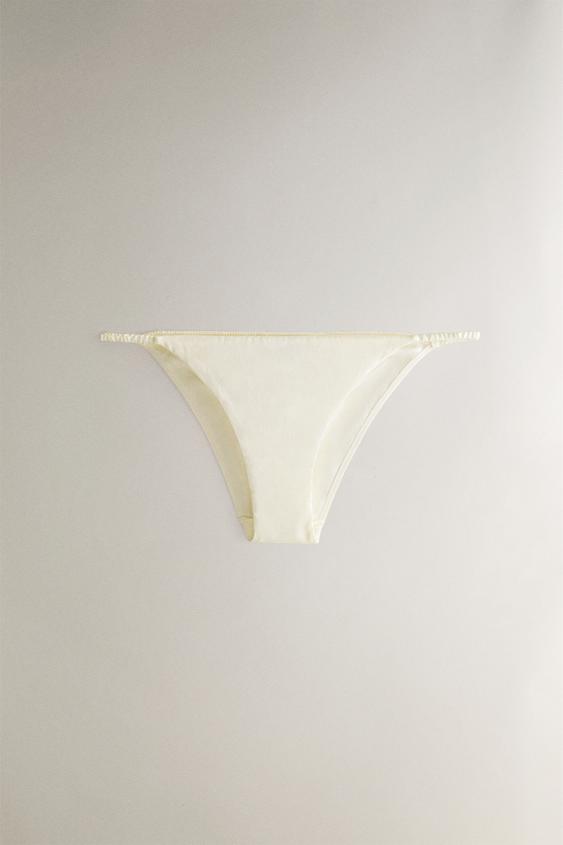 MULBERRY SILK BABY TROUSERS - خَام الخاص بـ Zara - صورة 0