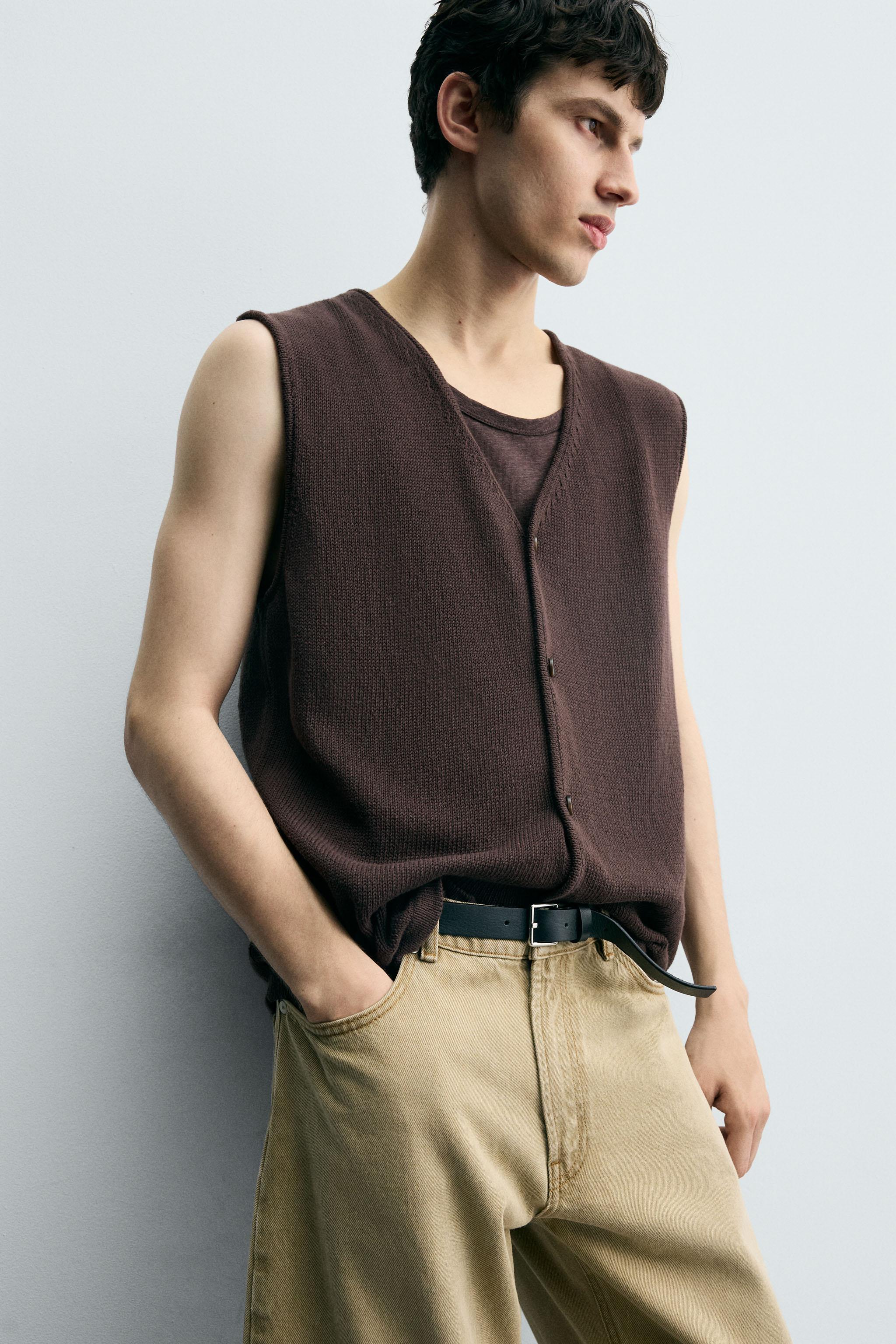 GILET EN MAILLE DE COTON