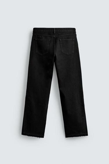 Zara FLARE FIT JEANS - Black